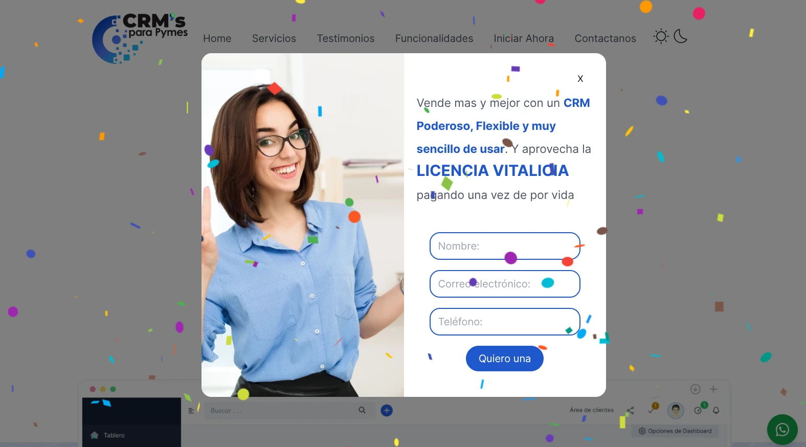Captura de CRM para Pymes
