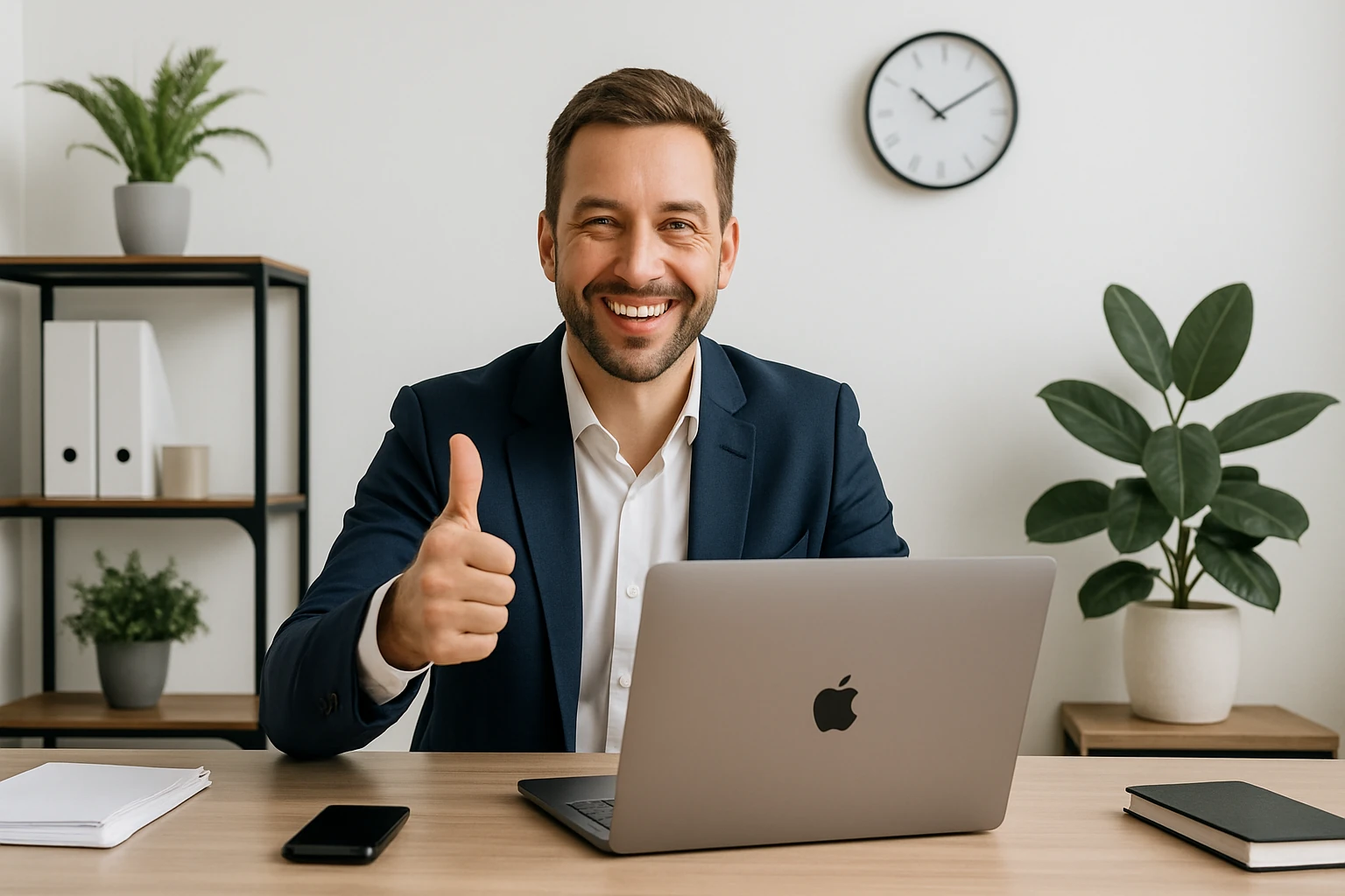 Empresario feliz por usar WaCommerce
